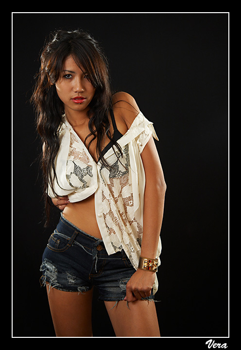 Anny en short