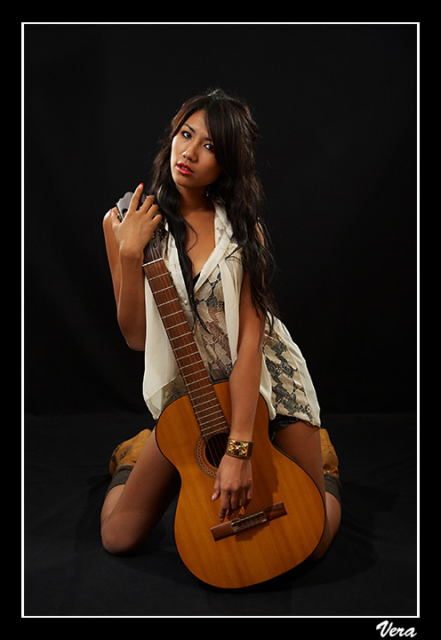 La pose d'une rock star